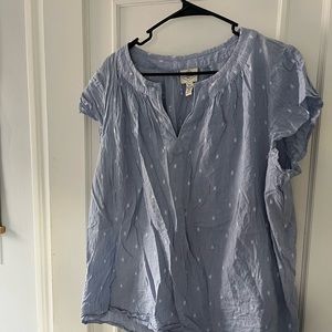 St Johns Bay light blue patterned top